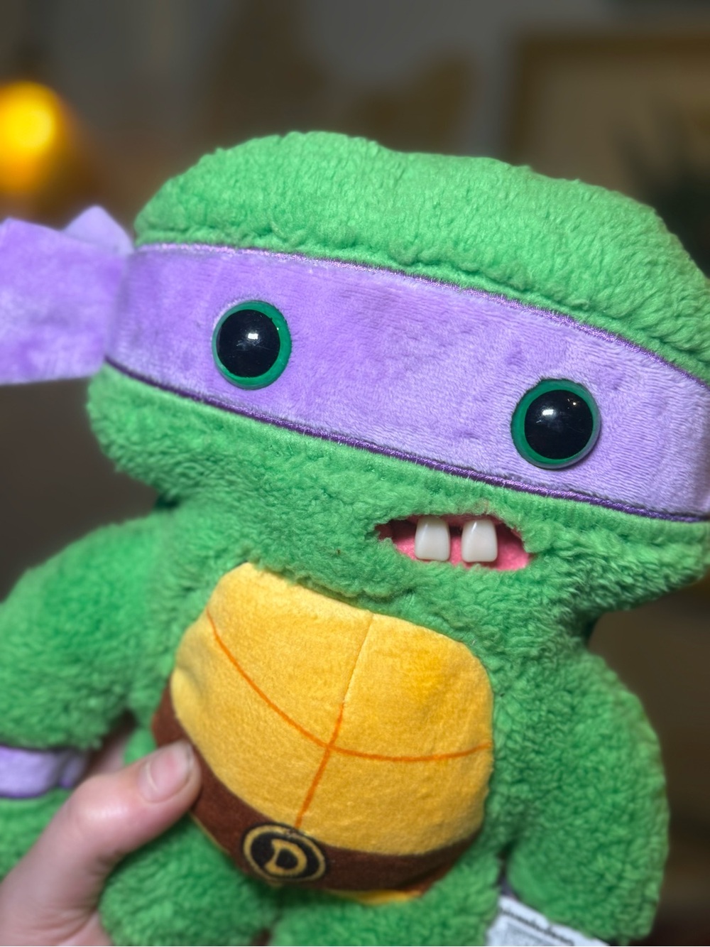 Teenage Mutant Ninja Turtles Donatello Fuggler Plush - Purple & Green - Picture 15 of 15